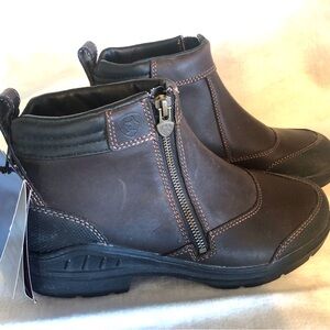 Ariat Dark Brown Leather Ankle Boots